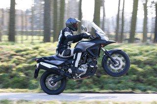 Man motorcycle road forest sunny - action pose free wallpaper