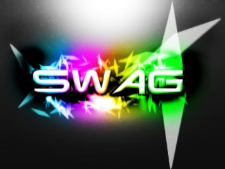Colorful star swag white center - an album cover free wallpaper