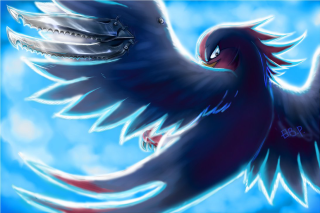 Bird wings claws flying air - its beak free wallpaper