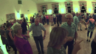 Dancing people large room windows - wide free wallpaper
