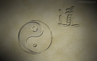 Symbol sand person beach minimalism - a person in the background free wallpaper