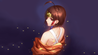 Woman strange nose scarf around - strange free wallpaper
