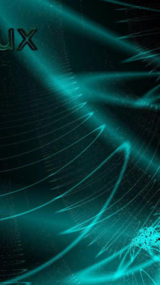Linux aurora fireworks moon space - c4d free wallpaper