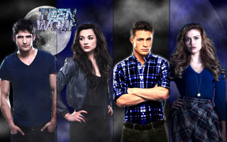 Group people moon blue background - a moon free wallpaper