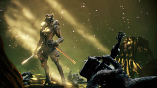 Man armor demon cave sword - warframe armor free wallpaper