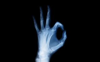 Skeleton hand dark background palm - a hand free wallpaper