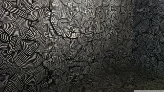 Black white wall pattern clock - the wall next free wallpaper