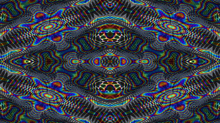 Psychedelic pattern black background blue - esao free wallpaper