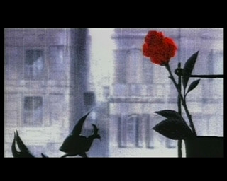 Red rose vase window bird - a window sill free wallpaper