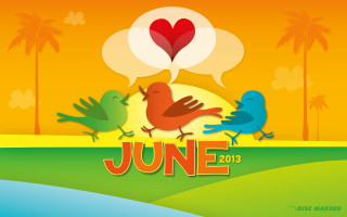 Colorful poster birds heart side - anne said free wallpaper for desktop