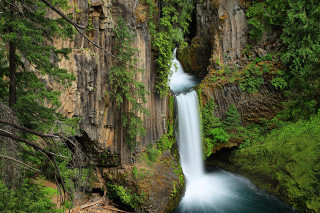 Waterfall deepblue river woods fallen - fallen free wallpaper