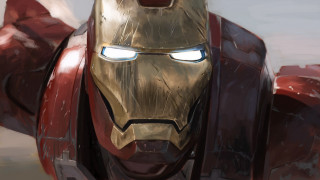 Iron man closeup glowing eyes - artgerm free wallpaper for desktop