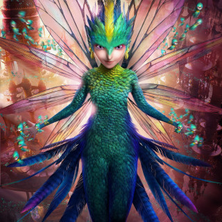 Fairy green blue hair wings - a fairy free wallpaper