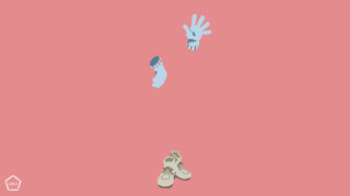 Shoes hand handprint pink background - hand free wallpaper