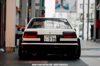 White car parked street building 3 - clean free wallpaper