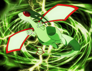 Green red pokemon character green - concept art free wallpaper for desktop