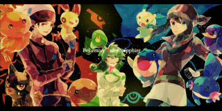 People pokemon background group friends - a mosaic free wallpaper