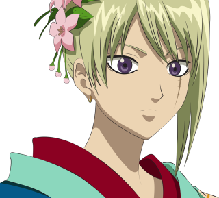 Anime girl blonde hair flower 2 - official free wallpaper