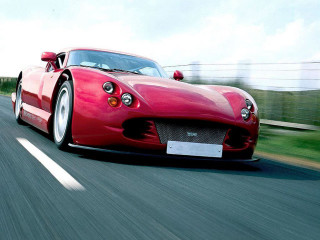 Red sports car driving road 11 - dom qwek free wallpaper