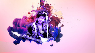 Man guitar microphone paint splash - the wall behind free wallpaper