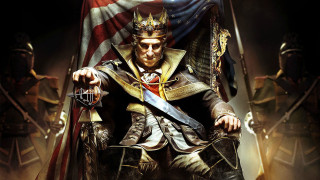 Man crown chair sword flag - unreal engine 5 free wallpaper