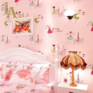 Pink bedroom white bed pink 2 - naive free wallpaper