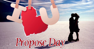 Couple kissing clothesline red heart - a red heart free wallpaper