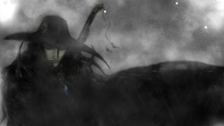 Woman hat bow rain horse - bloodborne free wallpaper