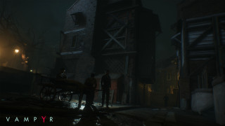Dark street man horse drawn - a dark street free wallpaper