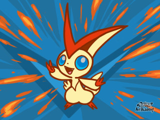 Red haired cartoon flying fire - altermodern free wallpaper
