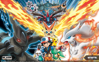 Pokemon group fire background blue - pokemon free wallpaper