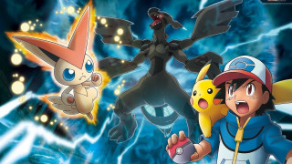 Pokemon group dark background lightning - a group of pokemon characters free wallpaper