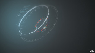 Circular object red line black - beeple free wallpaper