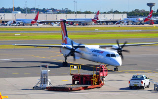 Plane runway truck plane transportation - turnaround free wallpaper