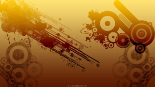 Yellow red abstract background circles 3 - circle free wallpaper