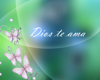 Green background pink butterflies dios - a pastel free wallpaper