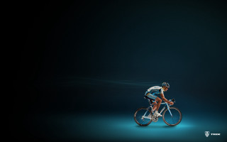 Man riding bike blue light 2 - a man riding free wallpaper