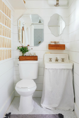 Bathroom toilet interior design modern 16 - the floor and a rug free wallpaper