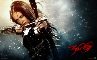 Woman bow arrow snow night - gothic free wallpaper for desktop