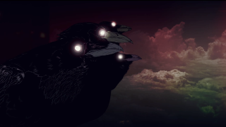 Glowing eyes bird cloud sky - sky free wallpaper