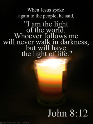 Candle bible verse image presentation - radiant free wallpaper