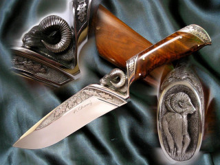 Knife items blue cloth black - alexander johnston free wallpaper