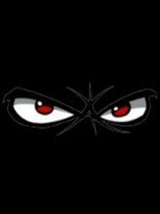 Black background red eyes white - red eye free wallpaper