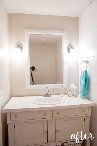 Bathroom sink mirror towel rack 2 - a bathroom free wallpaper