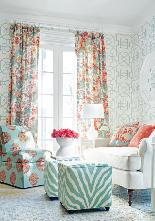 Living room couch chair ottoman 4 - it in front free wallpaper