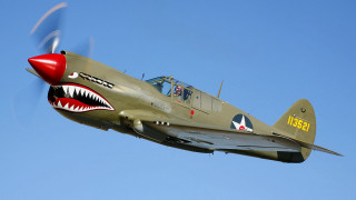 Fighter jet shark mouth flying 2 - a fighter jet free wallpaper
