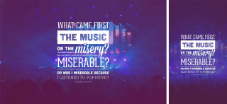 Purple blue stuckism quote night - grunge aesthetic free wallpaper