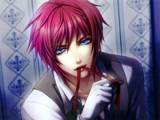 Man red hair blue eyes 4 - a cross stitch free wallpaper