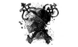 Black white person hat backpack - the back of the image free wallpaper
