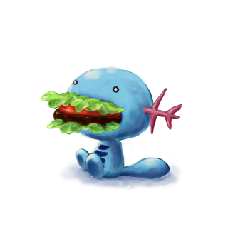 Cartoon character sandwich starfish mouth - a cartoon character holding free wallpaper